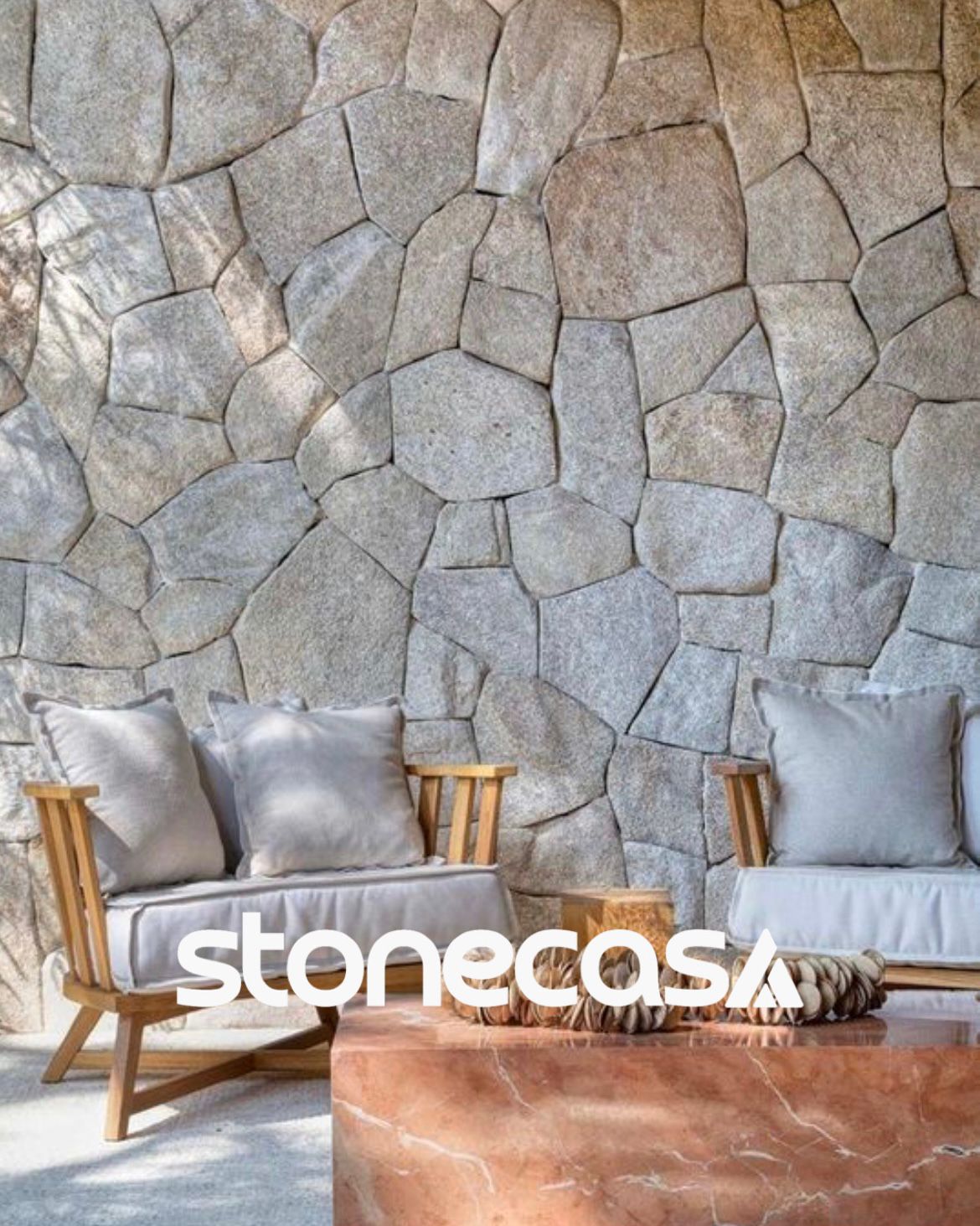 Pedra Moledo Cinza Elegante Stone Casa aplicada em fachada pedra moledo cinza elegante natural para fachadas e muros stone casa